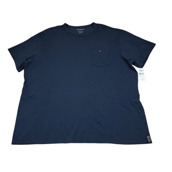 Todd Snyder Made in LA Slub Pocket Tee Button Men's Size XXL USA Navy Blue Soft - Picture 1 of 7